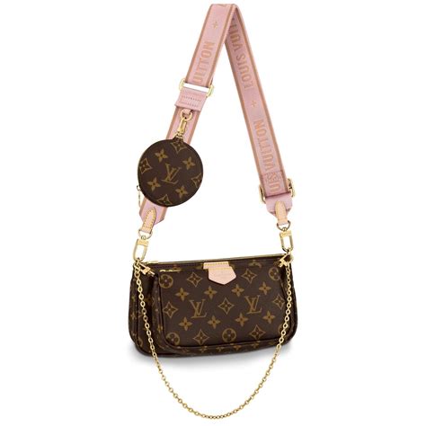 louis vuitton multi pochette accessories pink strap|Louis Vuitton crossbody pink.